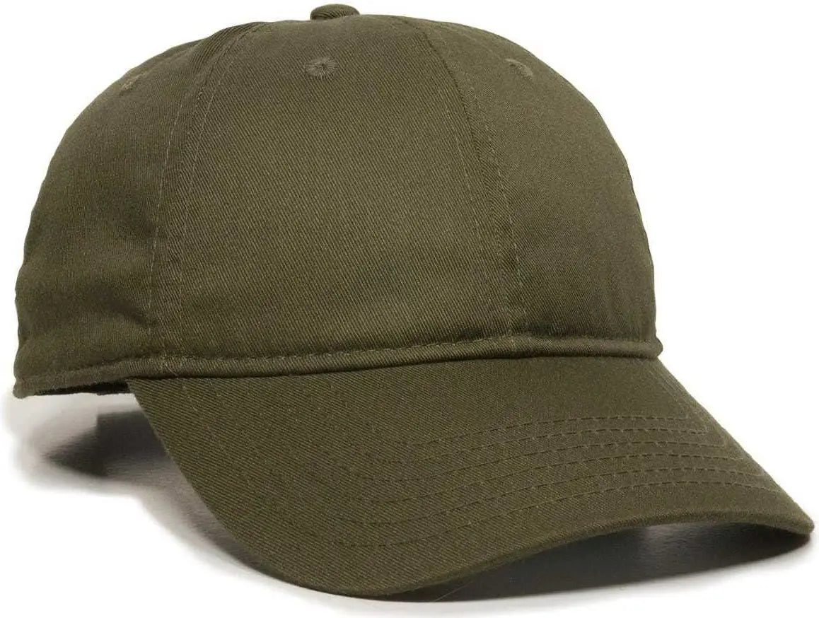 OC Sports RPET100 Certified Recycled PET Lightly Structured Cap - Olive - Olive / 6 7/8’’ - 7 1/2’’
