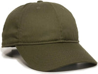 OC Sports RPET100 Certified Recycled PET Lightly Structured Cap - Olive - Olive / 6 7/8’’ - 7 1/2’’