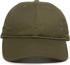 OC Sports RPET100 Certified Recycled PET Lightly Structured Cap - Olive - Olive / 6 7/8’’ - 7 1/2’’