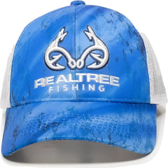 OC Sports RT06A Adjustable Mesh Back Cap - Realtree Fishing Light Blue White - Realtree Columbia Blue / 6 7/8’’ - 7