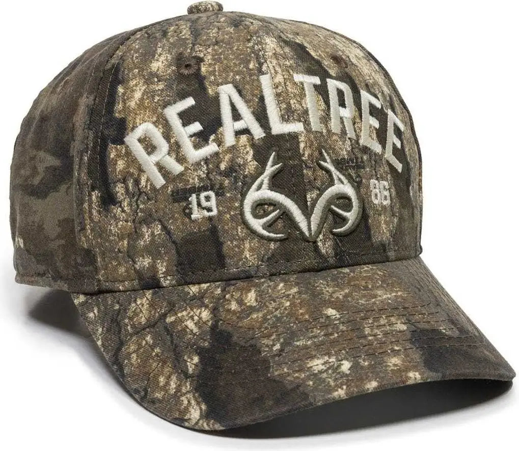 OC Sports RT23A Mid Crown Structered Cap - Realtree Timber - Realtree / 6 7/8’’ - 7 1/2’’
