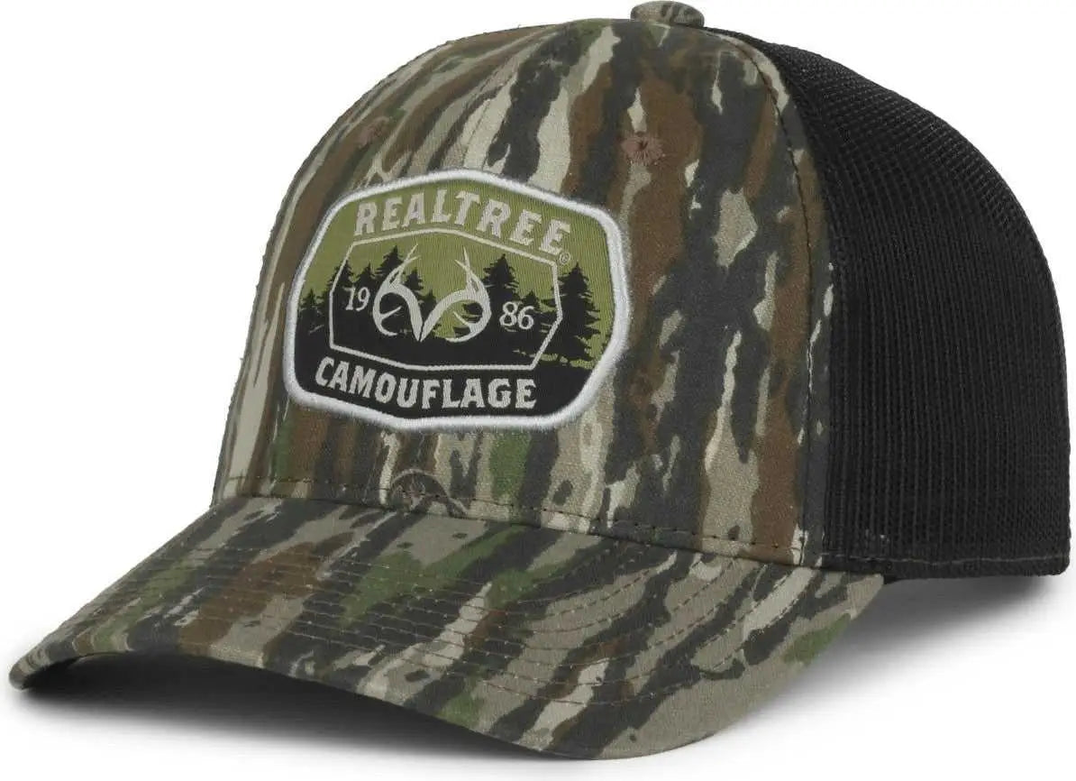 OC Sports RT89 Realtree Original Camo Cap - Realtree Original Black - Realtree Black / OSFM