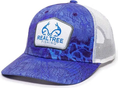 OC Sports RTF03A Realtree Series Cap - Realtree Fishing Wav3 White - Realtree White / 6 7/8’’ - 7 1/2’’