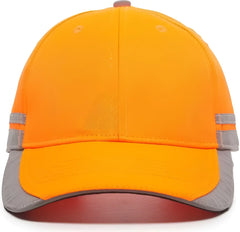 OC Sports SAF-201 Adjustable Cap that is Easily Visible - Blaze - Blaze / 6 7/8’’ - 7 1/2’’