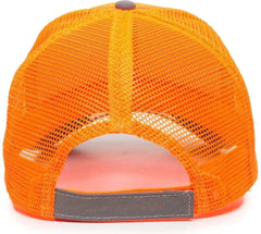 OC Sports SAF-300M Adjustable Mesh Back Cap that is Easily Visible - Blaze - Blaze / 6 7/8’’ - 7 1/2’’