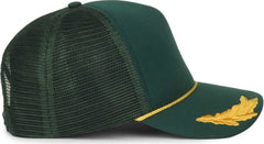 OC Sports SE-FOAM Special Edition Embroidered Foam Mesh Trucker with Cords Cap - Dark Green Dark Green - Green / OSFM