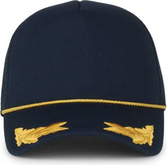 OC Sports SE-FOAM Special Edition Embroidered Foam Mesh Trucker with Cords Cap - Navy Navy - Navy / OSFM