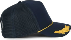 OC Sports SE-FOAM Special Edition Embroidered Foam Mesh Trucker with Cords Cap - Navy Navy - Navy / OSFM