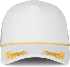 OC Sports SE-FOAM Special Edition Embroidered Foam Mesh Trucker with Cords Cap - White White - White / OSFM