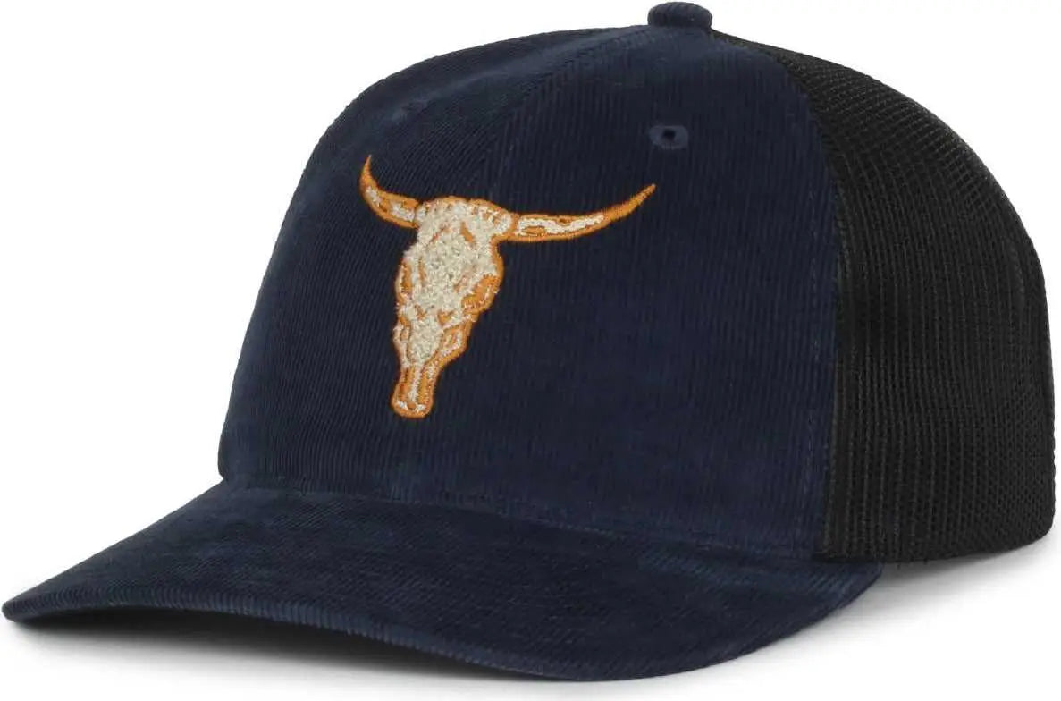 OC Sports SKULL01 Scull series Cap - Navy Black - Navy Black / 6 7/8’’ - 7 1/2’’