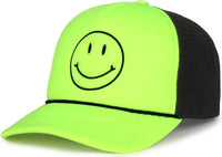 OC Sports SMILE01 Smile Series Cap - Yellow Black - Yellow Black / 6 7/8’’ - 7 1/2’’