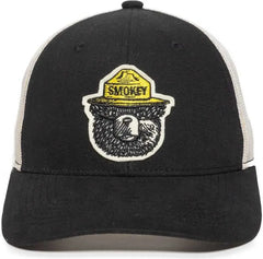OC Sports SMOKEY01 Smokey Bear Series Cap - Black Putty - Black Putty / OSFM
