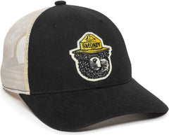 OC Sports SMOKEY01 Smokey Bear Series Cap - Black Putty - Black Putty / OSFM