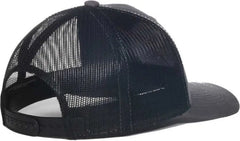 OC Sports SPACE03 NASA Mesh Back Brushed Cotton Twill Cap - Charcoal Black - Black / OSFM