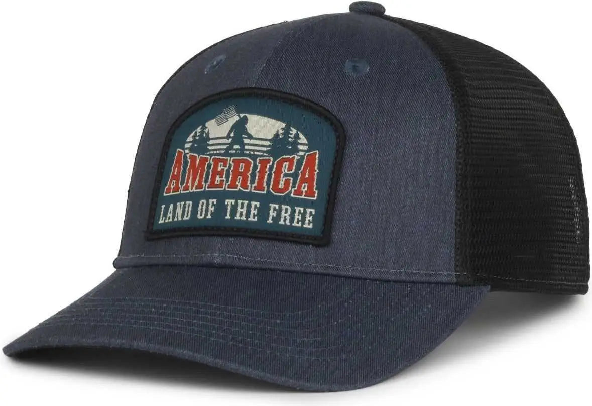 OC Sports SQUATCH05 Squartch Series Cap - Heathered Navy Black - Navy Black / 6 7/8’’ - 7 1/2’’