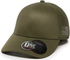 OC Sports STRIKE Flexible Fitting Cap - Olive - Olive / 7 1/4’’ - 7 5/8’’