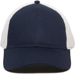 OC Sports SWM-600 Cotton Twill And Mesh Adjustable Cap - Navy White - Navy White / 6 7/8’’ - 7 1/2’’