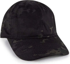 OC Sports TAC-700 Tactical Multicam Cap with Flag - Multicam Black - Black / OSFM