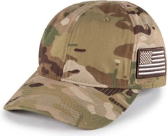 OC Sports TAC-700 Tactical Multicam Cap with Flag - Nyco Extreme Multicam Original - Original / OSFM