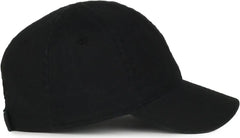 OC Sports TDL-116 Toddler Unstructured Garment Washed Cap - Black - Black / Toddler