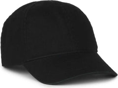 OC Sports TDL-116 Toddler Unstructured Garment Washed Cap - Black - Black / Toddler