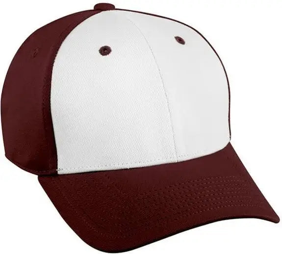 OC Sports TGS1925X Polyester with Bamboo Proflex Cap - White Maroon Maroon - White Maroon / 7 1/4’’ - 7 5/8’’