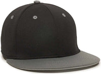 OC Sports TGS1930X Proflex Bamboo Charcoal Flat Visor Cap - Black Dark Gray - Black Dark Gray / 6 3/8’’ - 6 3/4’’