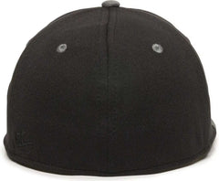 OC Sports TGS1930X Proflex Bamboo Charcoal Flat Visor Cap - Black Dark Gray