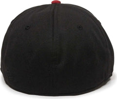 OC Sports TGS1930X Proflex Bamboo Charcoal Flat Visor Cap - Black Red