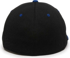 OC Sports TGS1930X Proflex Bamboo Charcoal Flat Visor Cap - Black Royal