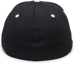 OC Sports TGS1930X Proflex Bamboo Charcoal Flat Visor Cap - Black White
