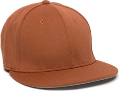 OC Sports TGS1930X Proflex Bamboo Charcoal Flat Visor Cap - Bt Orange - Burnt Orange / 6 3/8’’ - 6 3/4’’