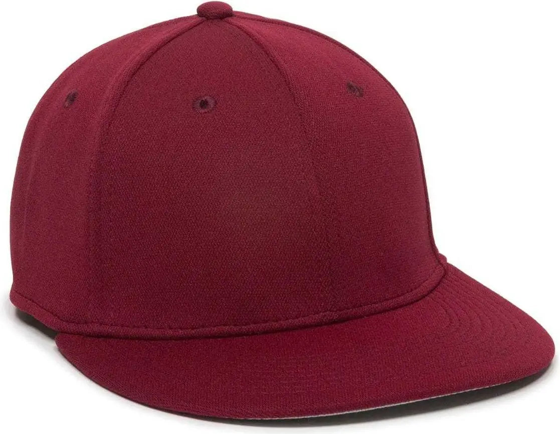 OC Sports TGS1930X Proflex Bamboo Charcoal Flat Visor Cap - Cardinal - Cardinal / 6 3/8’’ - 6 3/4’’
