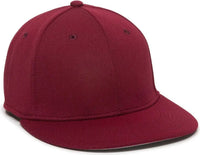 OC Sports TGS1930X Proflex Bamboo Charcoal Flat Visor Cap - Cardinal - Cardinal / 6 3/8’’ - 6 3/4’’
