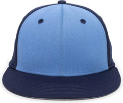 OC Sports TGS1930X Proflex Bamboo Charcoal Flat Visor Cap - Columbia Blue Navy