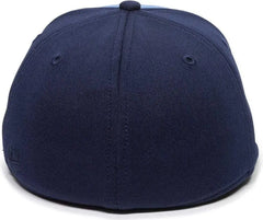 OC Sports TGS1930X Proflex Bamboo Charcoal Flat Visor Cap - Columbia Blue Navy