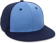 OC Sports TGS1930X Proflex Bamboo Charcoal Flat Visor Cap - Columbia Blue Navy - Columbia Blue Navy / 6 3/8’’ - 6 3/4’’