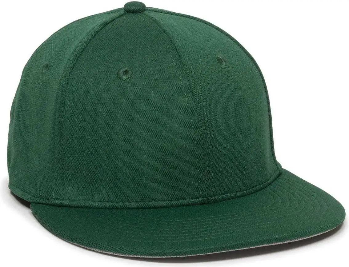 OC Sports TGS1930X Proflex Bamboo Charcoal Flat Visor Cap - Dark Green - Forest / 6 3/8’’ - 6 3/4’’