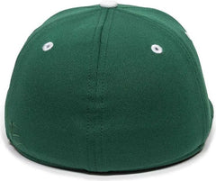 OC Sports TGS1930X Proflex Bamboo Charcoal Flat Visor Cap - Dark Green White