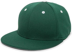 OC Sports TGS1930X Proflex Bamboo Charcoal Flat Visor Cap - Dark Green White