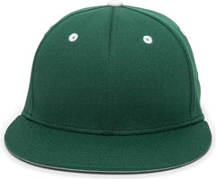 OC Sports TGS1930X Proflex Bamboo Charcoal Flat Visor Cap - Dark Green White