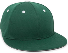 OC Sports TGS1930X Proflex Bamboo Charcoal Flat Visor Cap - Dark Green White - Forest White / 6 3/8’’ - 6 3/4’’