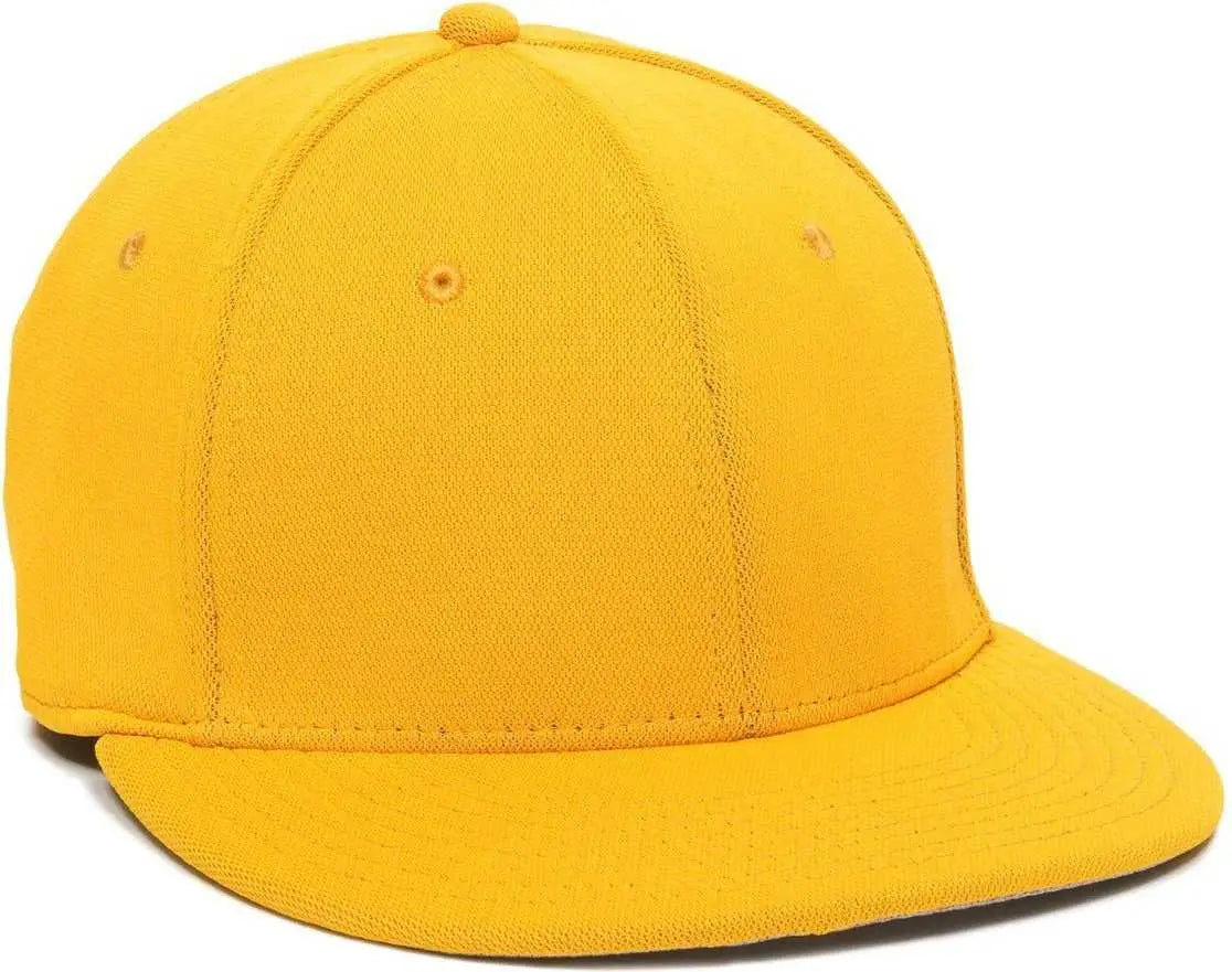 OC Sports TGS1930X Proflex Bamboo Charcoal Flat Visor Cap - Gold - Gold / 6 3/8’’ - 6 3/4’’