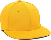 OC Sports TGS1930X Proflex Bamboo Charcoal Flat Visor Cap - Gold - Gold / 6 3/8’’ - 6 3/4’’