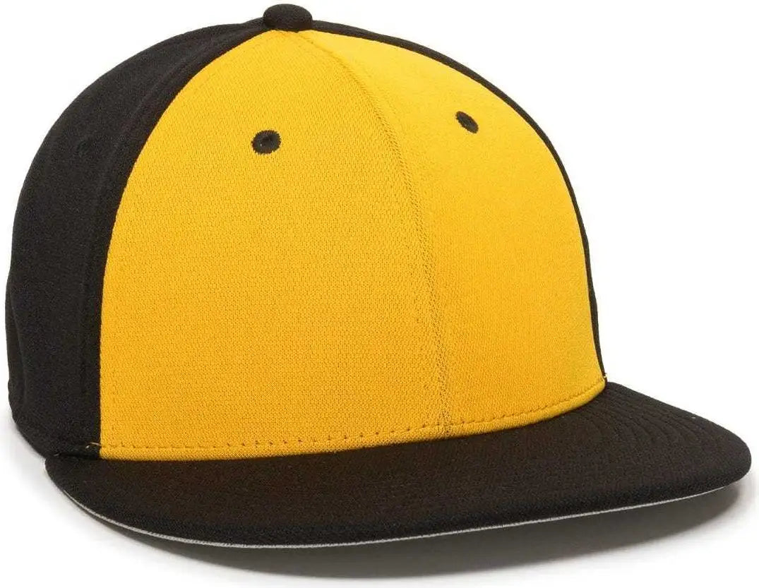 OC Sports TGS1930X Proflex Bamboo Charcoal Flat Visor Cap - Gold Black - Gold Black / 6 3/8’’ - 6 3/4’’