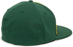 OC Sports TGS1930X Proflex Bamboo Charcoal Flat Visor Cap - Gold Dark Green