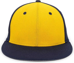 OC Sports TGS1930X Proflex Bamboo Charcoal Flat Visor Cap - Gold Navy