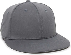 OC Sports TGS1930X Proflex Bamboo Charcoal Flat Visor Cap - Graphite - Dark Gray / 6 3/8’’ - 6 3/4’’