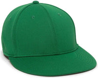 OC Sports TGS1930X Proflex Bamboo Charcoal Flat Visor Cap - Kelly - Kelly / 6 3/8’’ - 6 3/4’’