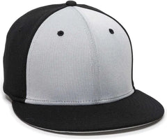 OC Sports TGS1930X Proflex Bamboo Charcoal Flat Visor Cap - Lt Gray Bk - Light Gray Black / 6 3/8’’ - 6 3/4’’